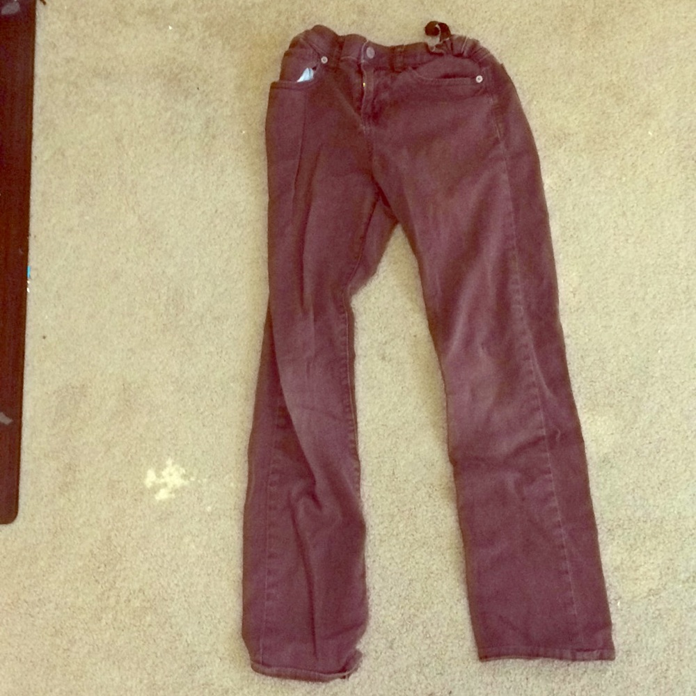 Karate maroon pants by old navy